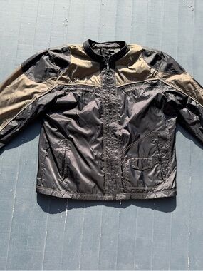 Harley-Davidson Black and Brown Lightweight Riding Jacket